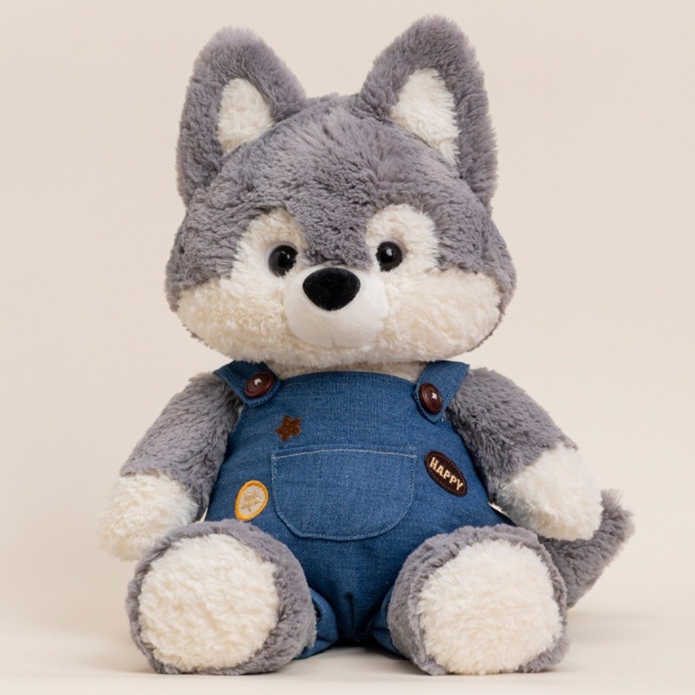 SEYAWSON Đồ chơi sang trọng chạy bộ, Đồ chơi sang trọng Kawaii Wolf thiết kế đáng yêu, có thể chạy chất liệu thô lỗ Động vật nhồi bông siêu mềm Cáo Quà tặng trẻ em