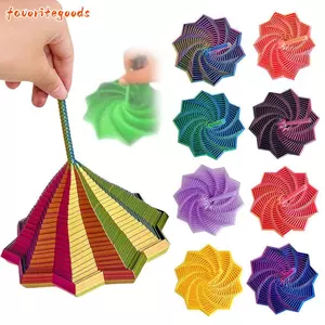 FAVORITEGOODS Ngôi sao Fidget giác quan mở rộng, có tay cầm Lục giác Fidget Fractal xoắn ốc, Đồ chơi thần tài PLA in hình sáng tạo cho văn phòng và trường học