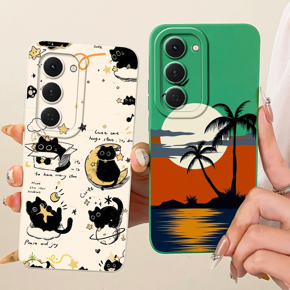 Ốp lưng Tecno Spark 40 Pro KM6 Dễ thương Kawaii Thời trang sang trọng Hoa mát mẻ Vỏ điện thoại silicon