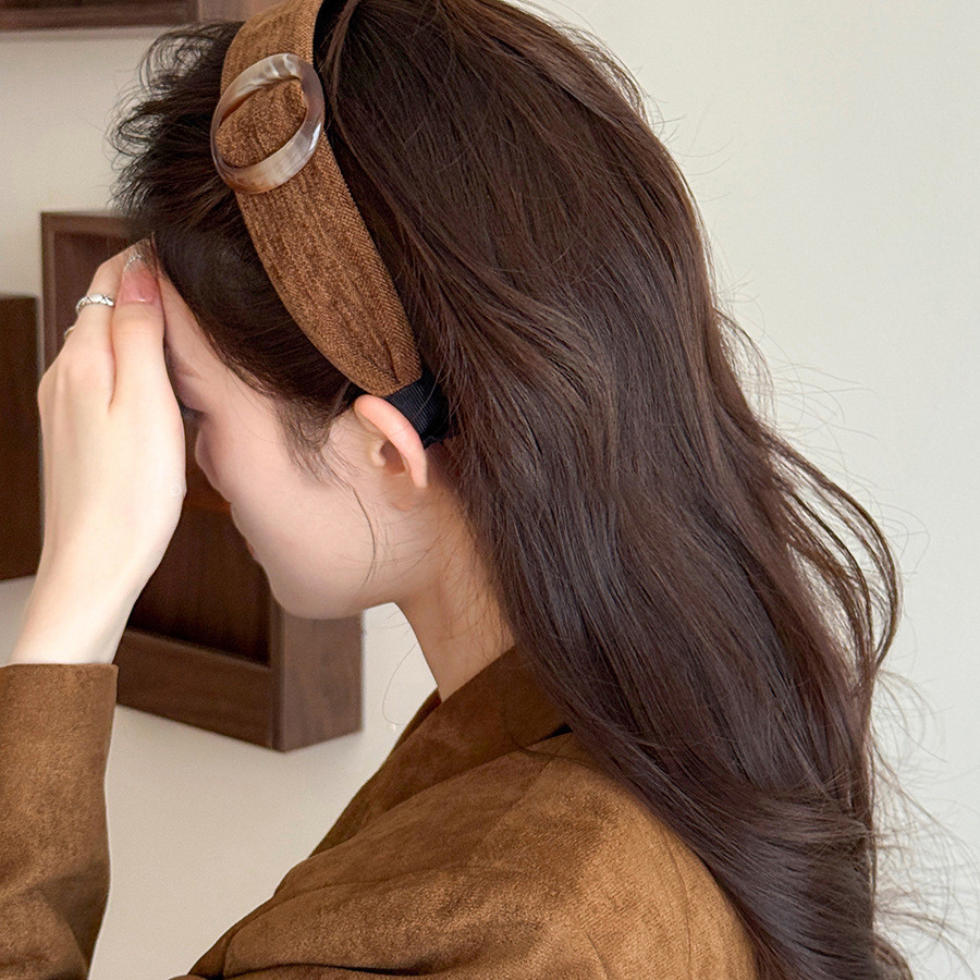Vải Retro Acrylic Da Báo In Đầu Thời Trang Đơn Giản Đầu