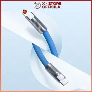 Cáp sạc nhanh PD 27W C to LN cho lp, dây silicon mềm, đầu kim loại, sạc cho điện thoại, máy tính - DSSB120W