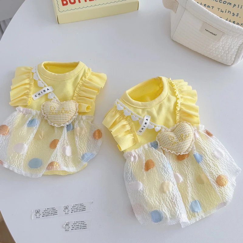 Áo nỉ thú cưng Thu Đông Phong cách mới Sức sống Quần áo chó màu vàng Teddy Bichon Cat Quần áo thường ngày