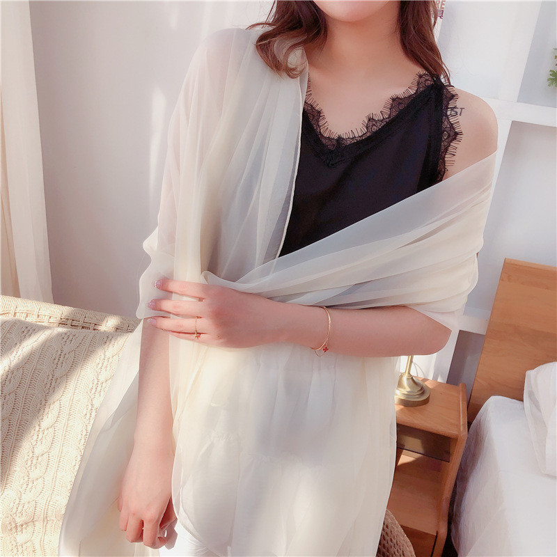Khăn Choàng Lụa Mỏng 180x105cm – Khăn Quàng Cổ Thời Trang Nữ Công Sở, Du Lịch, Quà Tặng Cao Cấp