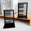 Thai| 1 Cặp Bookends kim loại chất lượng, Ghi chú âm nhạc sáng tạo và thiết kế chìa khóa, Sắp xếp sách chắc chắn và ổn định, Trang trí thanh lịch cho lớp học âm nhạc và văn phòng