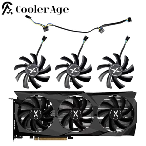 IFor XFX RX 6700 XT Speedster SWFT Video Card Fan 85MM T129215Quạt GPU Card đồ họa thay thế SU RX6700XT *