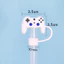 Bán PVC Ba Chiều Cao Su Mềm Hoạt Hình Mũ Rơm 10 Mm Ống Hút Đa Năng Chống Bụi Cắm Phụ Kiện Hàng Có Sẵn B6D8