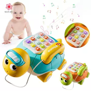 MJnmc Âm Nhạc Rùa Bò Đồ Chơi Cho Bé Tương Tác Đồ Chơi Điện Thoại Cho Bé Có Đèn Nhạc Tập Đi Học Sớm Đồ Chơi Giáo Dục Mới