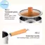 Nồi chiên sâu bằng thép không gỉ Pufangbliss 3L có giỏ có thể tháo rời Nắp thủy tinh cho gia đình Chien Sử dụng nhà bếp VN