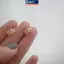 MAKY 1 Chiếc Bông Tai Lá Kim Loại Dễ Thương Kẹp Trên Bông Tai Cho Nữ Bé Gái Không Giả Xuyên Sụn Bông Tai Vòng Tai VN