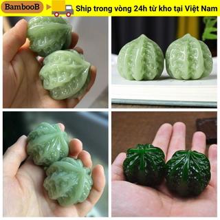 Massage tập luyện tay BAMBOOB, Quả bóng massage tay bằng đá 40mm, Đồ trang trí nhỏ cầm tay Thư giãn Bộ sưu tập đá tay