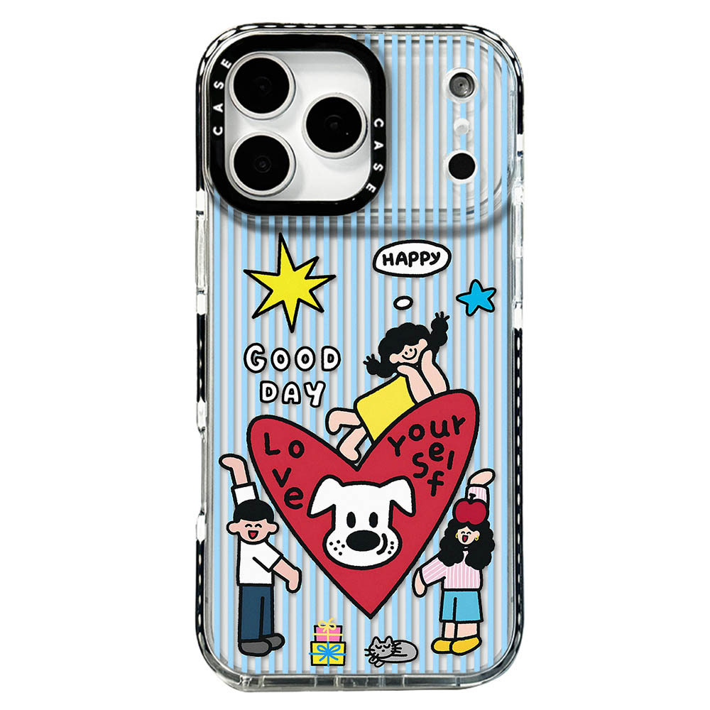 Ốp điện thoại yêu thương bé gái và bé trai phù hợp cho iPhone 17 Pro Max 17 Air 16 Pro Max 15 14 iPhone 13 12 11 Vỏ bảo vệ chống rơi 9CVS