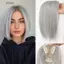 DELMER Tóc Tổng Hợp Nổ, Kẹp Tự Nhiên Trong Tóc Toppers Tóc Giả Có Nổ, Top Tóc Nổ Giả Nổ Tóc Nối Dài Áo Viền Tóc Miếng Tóc Rụng Tóc