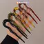 TMOY Vintage Hình Chữ U Nĩa Tóc Cho Nữ Cô Gái Hình Học Rùa Acetate Kẹp Tóc Mũ Thời Trang Tóc Sti Phụ Kiện Tóc TMOY