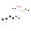 10 Cái / bộ Mini Hoạt Hình Dễ Thương Mắt Kawaii Bữa Trưa Hộp Bento Thực Phẩm Trái Cây Pis Nĩa Toppers Trang Trí [Vn]