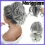 MERIGGIARE Messy Bun Hair Piece, Kẹp tóc tổng hợp nhẹ, Phụ kiện tóc thời trang Phần mở rộng tóc Kiểu dáng tự nhiên Tóc giả tự nhiên Cô gái