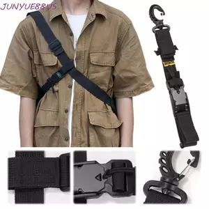 Dây đeo ổn định ba lô JUNYUE88US, Dây đeo cố định phụ trợ ba điểm Túi đeo chéo Dây đeo ngực, Khóa từ tính có thể điều chỉnh Ba lô chống trượt Dây đeo xương ức đi xe đạp