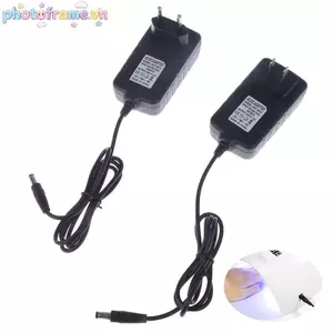 Photoframe 24V 1.5A Bộ Chuyển Đổi Nguồn Sạc 36W EU Cắm AC 100-240V Cho Đèn LED UV Máy Sấy Móng Tay VN