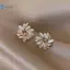 Kudosation 1 Đôi Bông tai hình cánh hoa Opal thanh lịch và tinh tế dành cho phụ nữ Đẹp