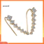 Một thế giới| Phụ Nữ Thời Trang Dòng Kim Cương Giả Zircon Bông Tai Tai Móc Tai Kẹp Trang Sức