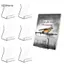 GCDHome 1 / 2 / 6 Chiếc Màn Hình Trong Suốt Đứng Sách Cho Kệ Để Bàn Giá Sách Acrylic Trong Suốt Lưu Trữ Văn Phòng HOT
