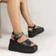 Giày Sandal Đế Dày Gothic Mùa Hè Phong Cách Punk Hot Girl 9cm Nhện Thêu Mạng Nhện Khóa Giày Nữ Phong Cách Gothic Giày Nữ Châu Âu Mỹ Size Lớn Giày Nữ20260527