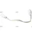JUIC 2 Dây Kết Nối Đèn LED, Ống Nhựa PVC Trắng T5 Nam Nữ Dây Kết Nối Dây Nối Dài, 3Pin Đồng 3Pin Cáp Ống Tích Hợp Dây Liên Kết Điện