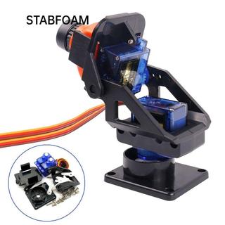 STABFOAM 1 Bộ Hai Trục PTZ, Rc Phần Máy Bay Siêu Âm Mô Hình Trên Không Lái Bánh Răng Pan Tilt, Camera Mount SG90 MG90s 9g PTZ với 2 Phụ Kiện Hỗ Trợ Camera FPV Servo