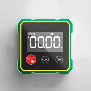 Ziyulinyuk 360° Công cụ tìm góc kỹ thuật số từ tính với thước đo Laser điện tử Type-C Sạc LCD Công cụ đo lường điện tử VN