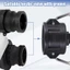 Ổ cắm hộp đựng gấp gọn nhanh hàng đầu Tap 3 đầu nam 4 Inch có tay cầm ngắt màu xanh để xả nước và tưới tiêu