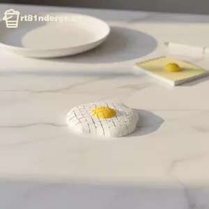 GE 3D In Khớp Nối Omelette Fidget Đồ Chơi Thiết Kế Trứng Chiên Để Bàn Trang Trí Chống Căng Thẳng Trang Trí Trứng Cho Không Gian Làm Việc VN