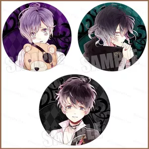 SQ11 DIABOLIK LOVERS Tinplate Huy hiệu Shu SAKAMAKI Phụ kiện Anime Ngoại vi
