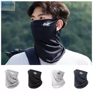 Kem chống nắng JVSUB, Che mặt bằng Polyester thoáng khí, Mặt lụa băng chữ chất lượng cao