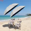 Ô kẹp THEGIRL8B, có thể điều chỉnh 360° Ô dù ghế đi biển phủ vinyl màu đen UV, đa chức năng Nhẹ di động đa chức năng Ghế cắm trại đa năng Ô cắm trại