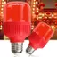 Bóng đèn LED màu đỏ công suất cao E27 / B22 AC 220V 5W 10W 15W 30W Độ sáng cao Đèn điểm Lễ hội Bóng đèn Giáng sinh