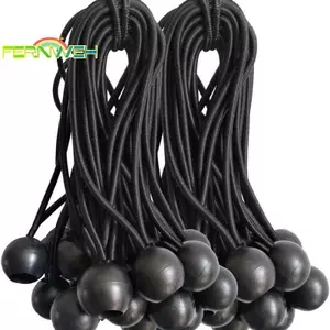 10 Chiếc Bungee Ball Tarps Vải Bạt Cột Cờ Dây Kết Thúc Dây Đàn Hồi Ren Thuyền Cố Định Cột Lều Cắm Trại Phụ Kiện [MỚI]