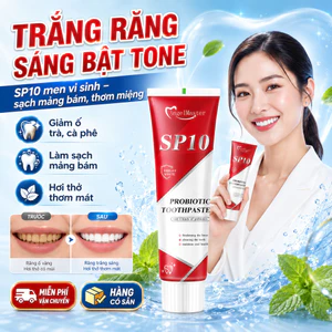 🔥Kem đánh răng men vi sinh trắng nhanh| SP10 kem đánh răng làm trắng giảm ố trà|Kem trắng răng sạch mảng bám thơm miệng
