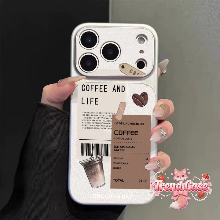 Ốp Lưng IPhone 13 15 11 17 16 12 14 ProMax Nhãn cà phê cũ 7 8Plus XR X XS Max