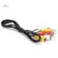3 RCA Male to 3 RCA Maleposite Audio Video AV Cable Plug 1M mới