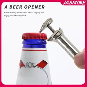 JASMINE Cờ Lê Mini Nhà Thơ Dụng Cụ Đa Năng Di Động Cho Cắm Trại Ngoài Trời Pact Hợp Kim Titan Dụng Cụ Mở Chai JASMINE