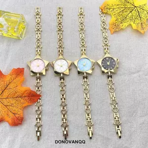 Đồng hồ sao DONOVANQQ, Vòng tay hình ngôi sao quyến rũ bằng hợp kim kẽm Y2k, Đồng hồ đeo tay sang trọng Bạc đơn giản Đồng hồ đeo tay Quà tặng cho bé gái