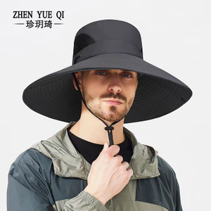 Mùa Hè Mười HaiCm Lớn Vành Che Nắng Nhanh Khô Xô Mũ Nam Nữ Leo Núi Chống Nắng Ngoài Trời Có Thể Gập Lại Mũ Câu Cá K2VJ