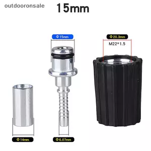 Đầu nối xoắn M22 & Đai ốc vòng cho phụ kiện ống máy giặt áp lực cao FSI