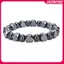 JASMINE Hạt Hematite Từ Tính Co Giãn Chăm Sóc Sức Khỏe Vòng Tay Nam Lắc Tay Trang Sức JASMINE