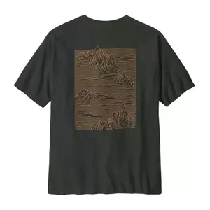 Áo thun ngắn tay in họa tiết đỉnh núi Pa hợp thời trang -- Áo thun cotton dáng rộng cổ tròn thông thường dành cho nam và nữ