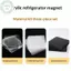PUSKY 10 Cái Vuông Tròn Từ Tấm DIY Tủ Lạnh Nam Châm Chất Liệu Bộ Cho Trường Giảng Dạy Tủ Lạnh Trang Trí VN
