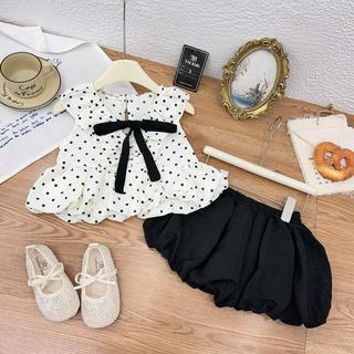 S56-[tomnaukids] Set áo cột nơ phối quần bí cho bé gái size từ 8-35Kg