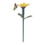 {WELV}Garden Stake Solar Powered Butterfly and Bird Decor 40cm Waterproof ABS Material