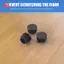 Bàn Tròn Ghế Chân Ống Chèn Nắp Cuối 19mm Dia 30 chiếc Màu Đen