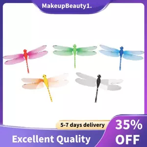 5 Chiếc 8cm 3D Nhân Tạo Dragonflies Nam Châm Tủ Lạnh Cho Gia Đình Giáng Sinh Trang Trí Đám Cưới, Màu Sắc Ngẫu Nhiên Gửi