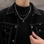 Ngôi Sao Hai Lớp Vật Phẩm Hip-Hop Thiết Kế Niche Phụ Kiện Độc Đáo Tanabata Bé Trai Nữ Xương Cổ 3MP3